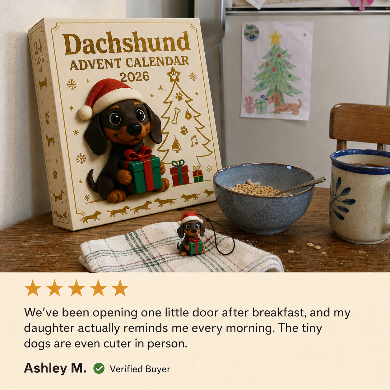 Verified customer review of the Dachshund Advent Calendar