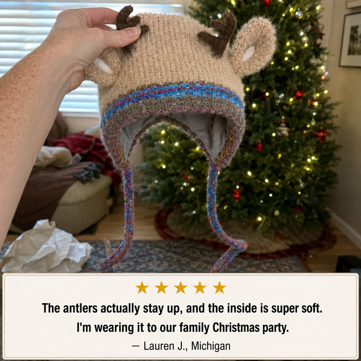 Customer holiday moment