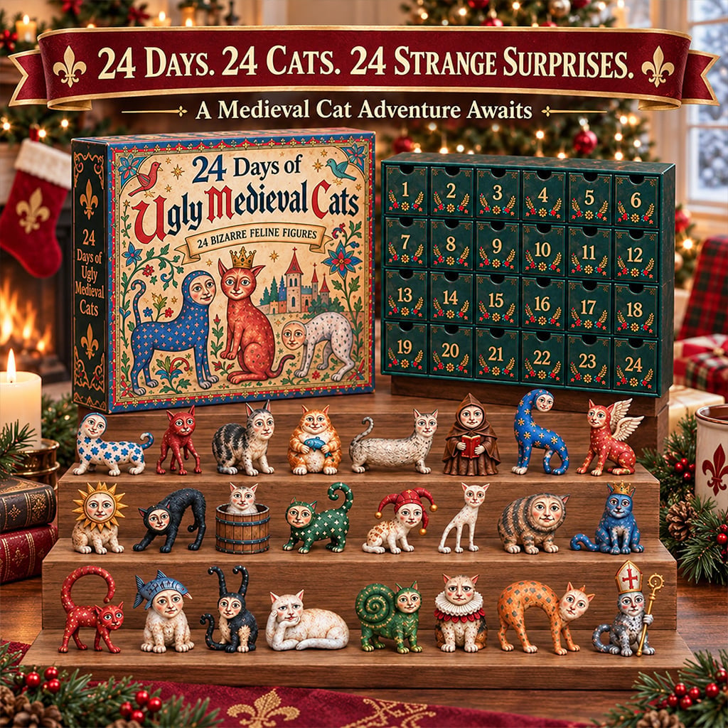 🐱24 Days of Ugly Medieval Cats - Hilariously Weird Cat Advent Calendar 2026🎉
