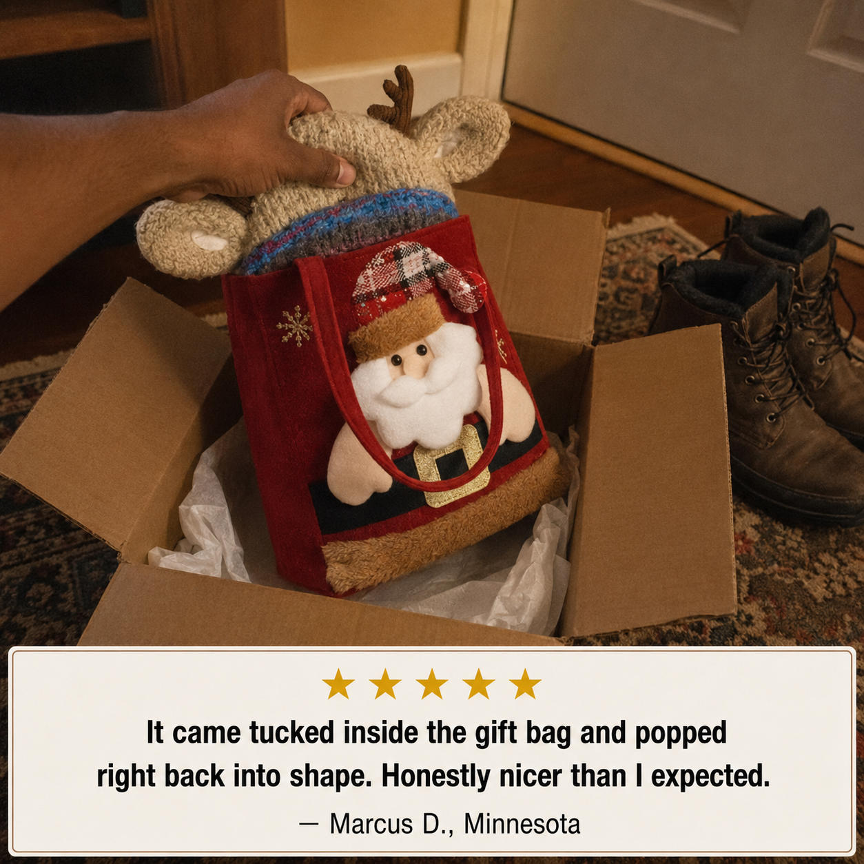 Customer holiday moment