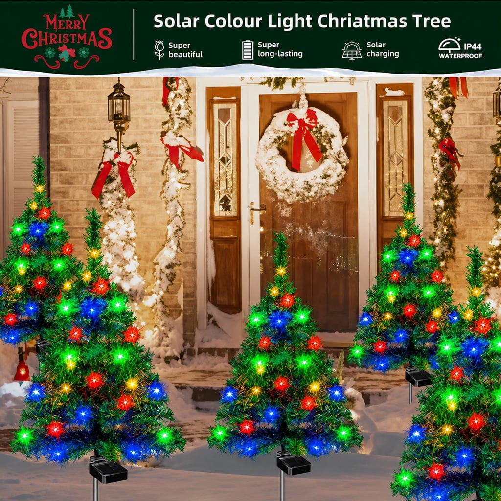 🎄Solar Christmas Trees Lights Outdoor Decoration Waterproof【🎁Two free shipping items】