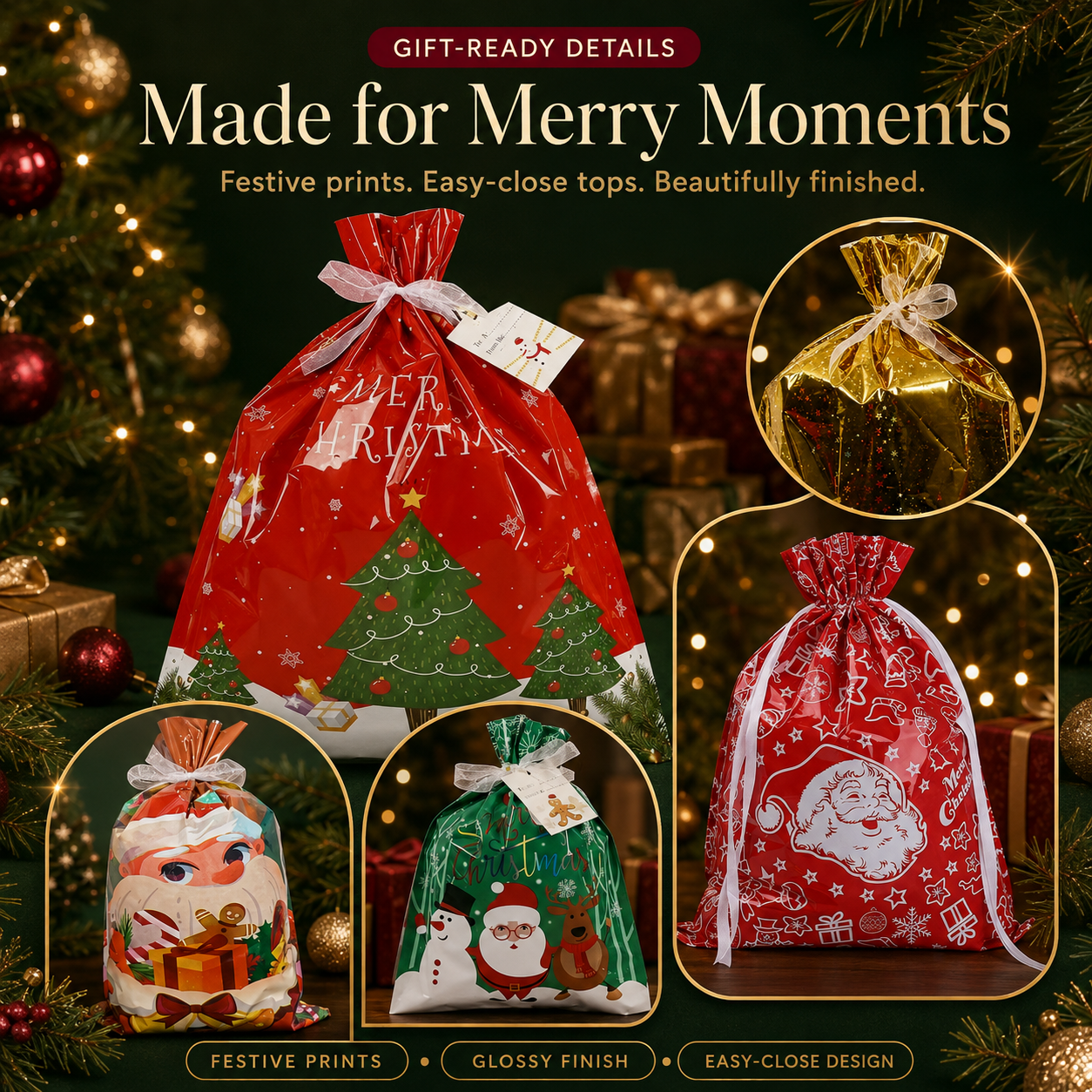 🎅✨Christmas gift packaging bags【🎁Limited 50% discount】