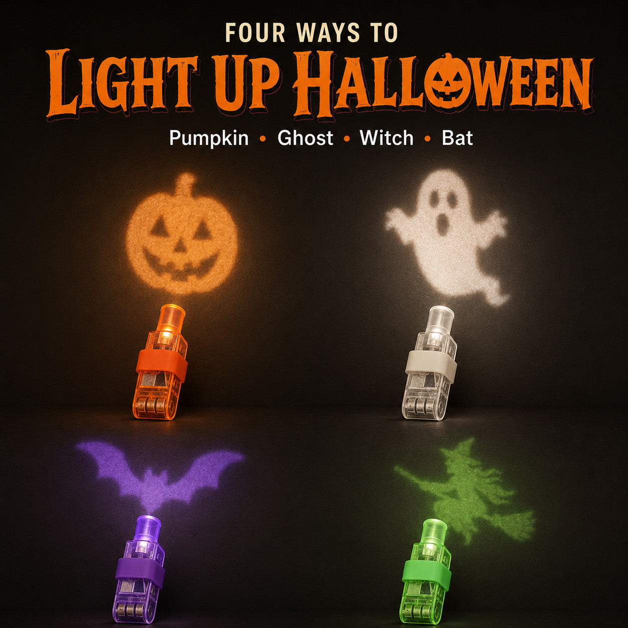 🎃 Halloween Finger Projector Lights – Mini Pattern Projector