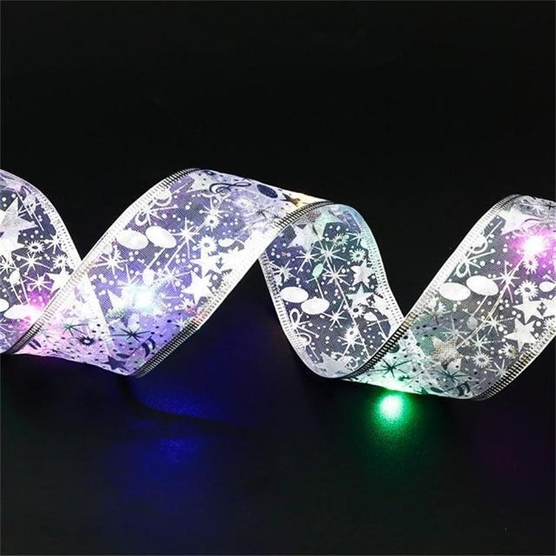 🎀🎄Christmas Ribbon Fairy Lights