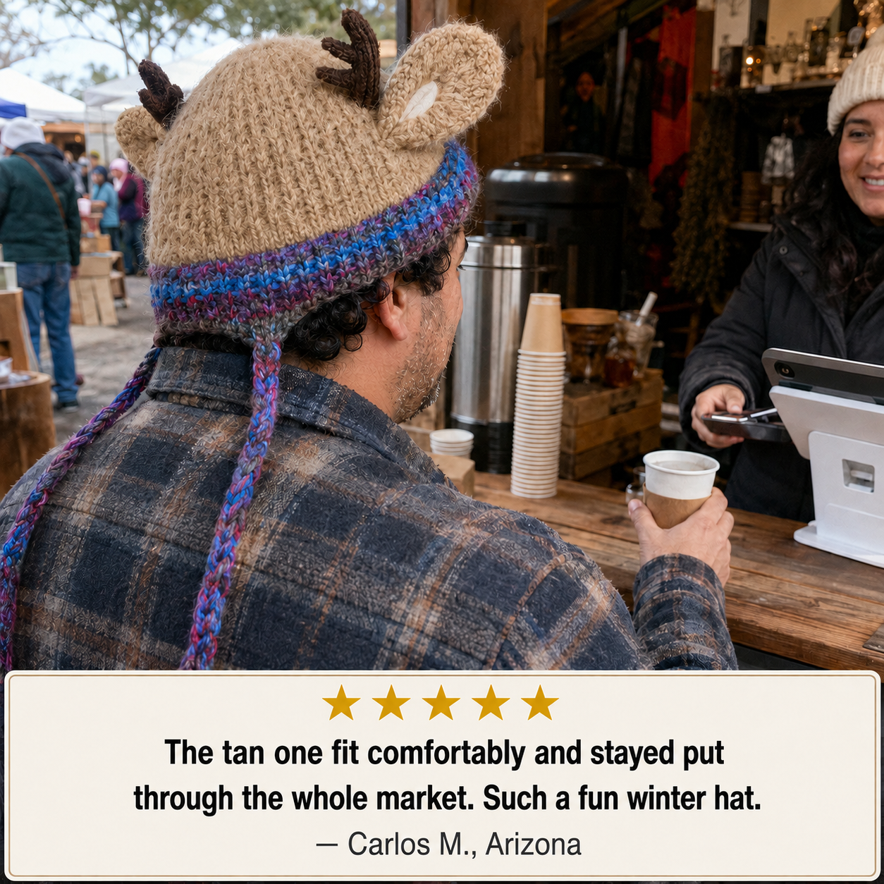 Customer holiday moment