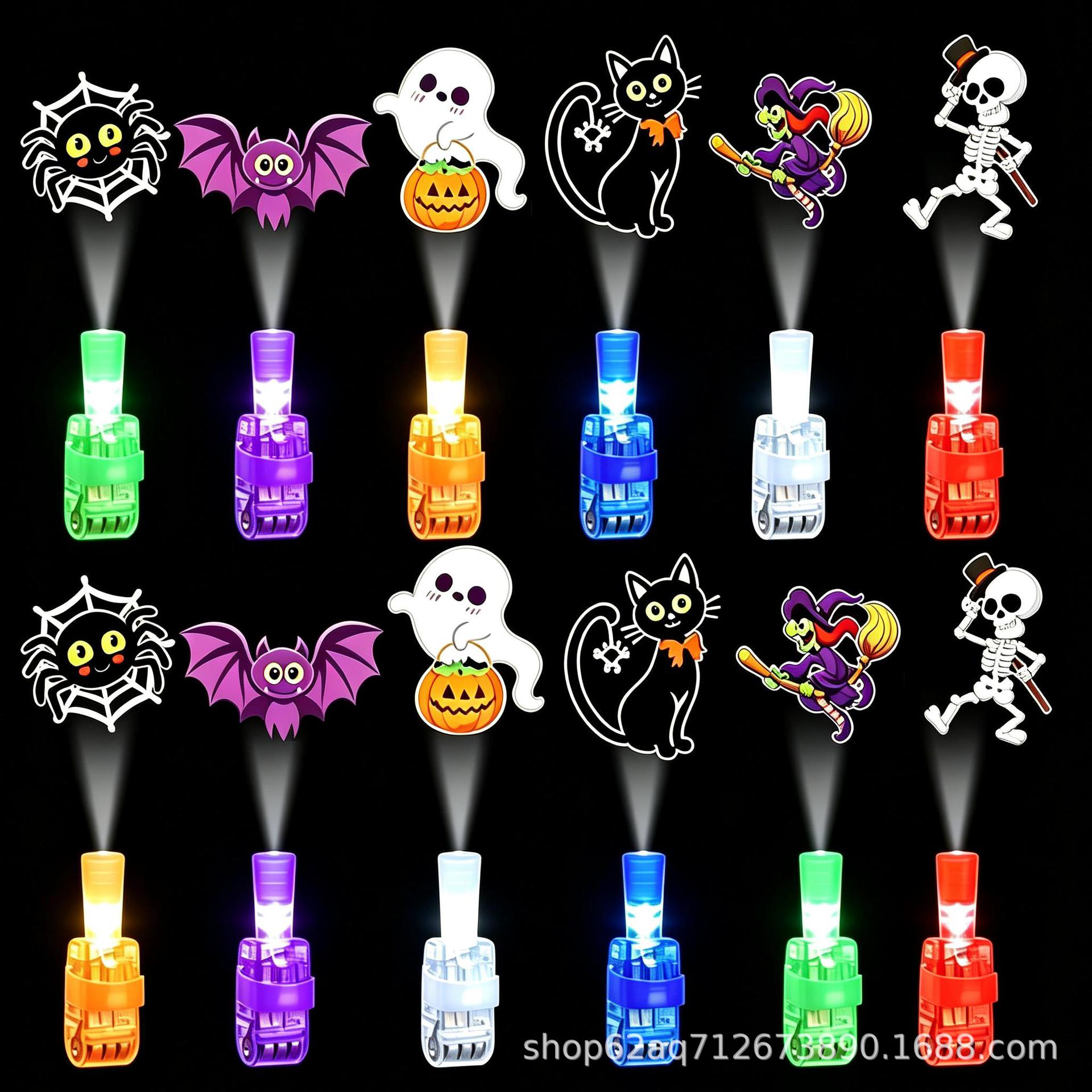 🎃 Halloween Finger Projector Lights – Mini Pattern Projector