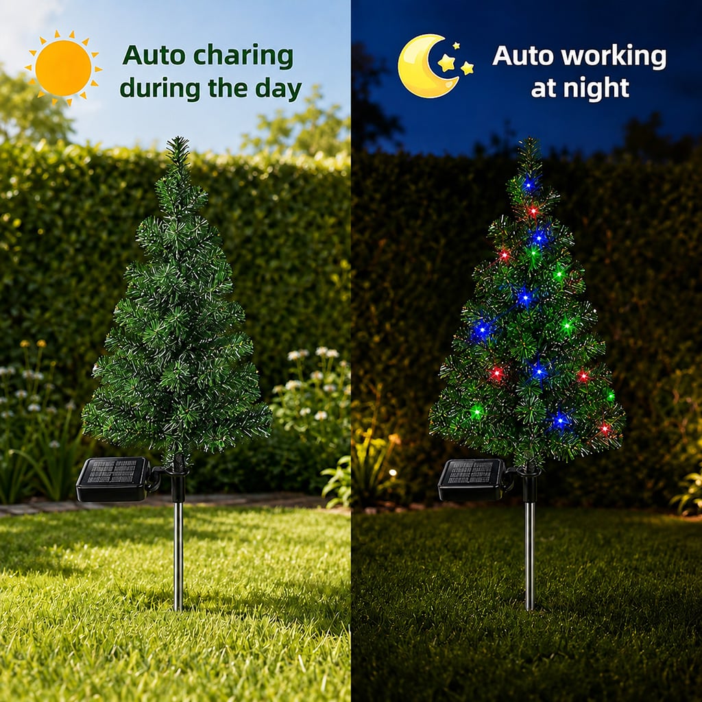 🎄Solar Christmas Trees Lights Outdoor Decoration Waterproof【🎁Two free shipping items】