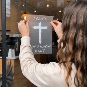 Applying the Christian transfer decal