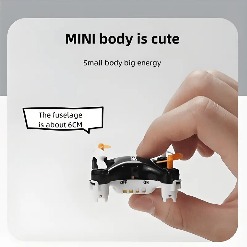 Top Christmas Gift 2025 🎅 All-Ages Mini Drone with Easy Stunt Flights & 360° Tricks - Perfect Beginner-Friendly Flyer!