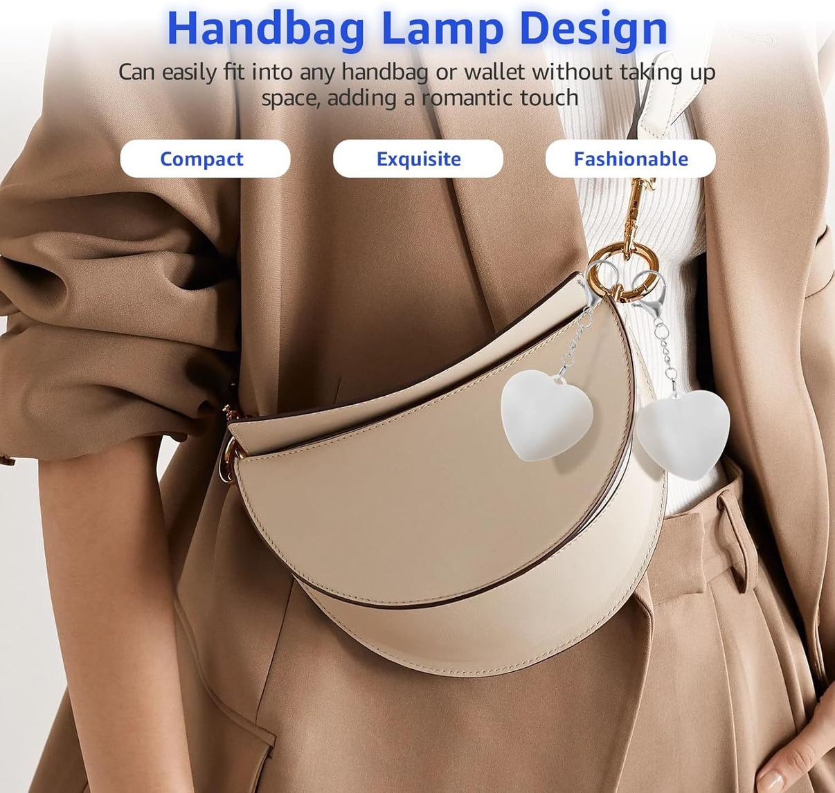 (🎄Christmas Hot Sale - 49% OFF) Heart Shape Purse & Handbag Sensor Light