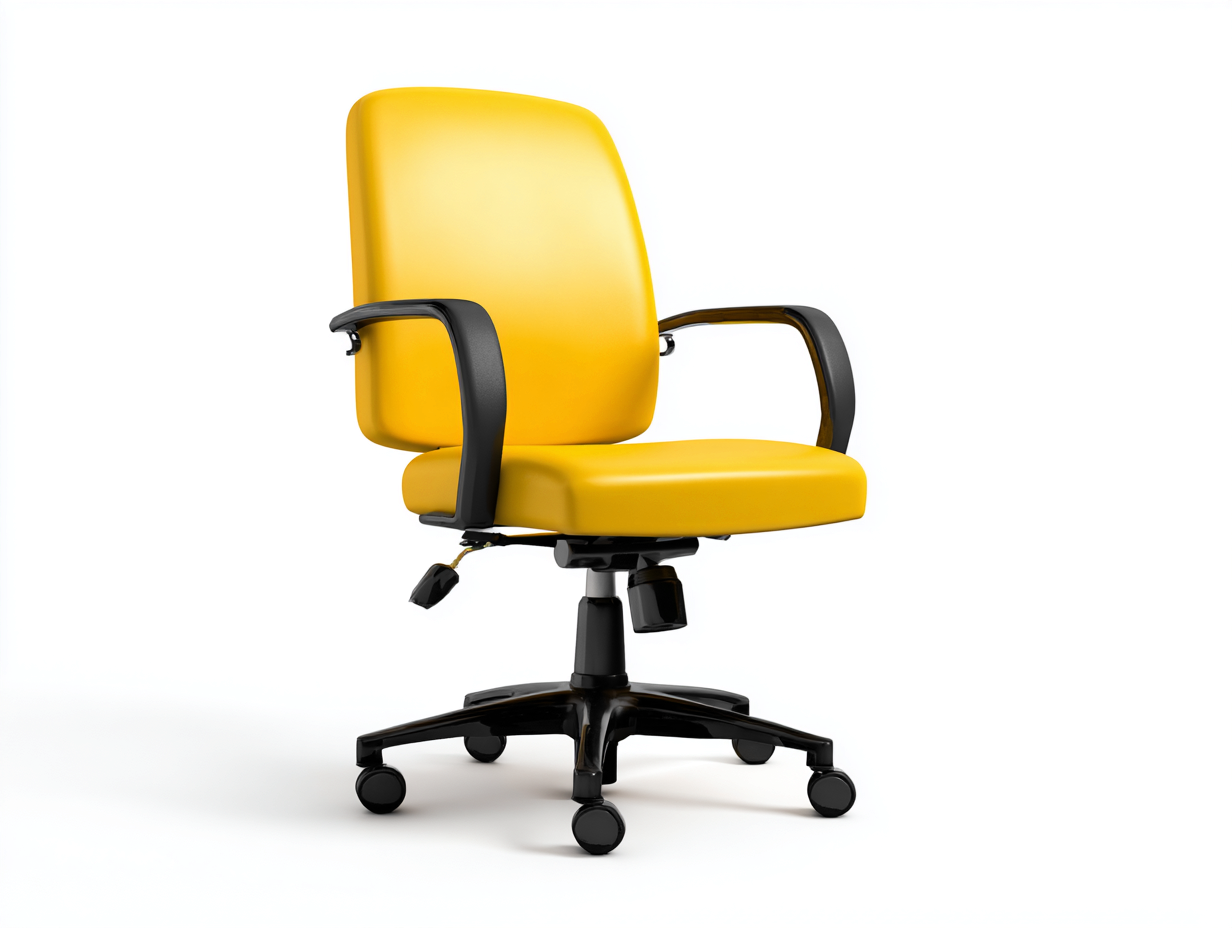 Silla-de-oficina-tela-y-plástico-60x60x95 cm-amarillo-uso oficina-diseño moderno-Rarihanest