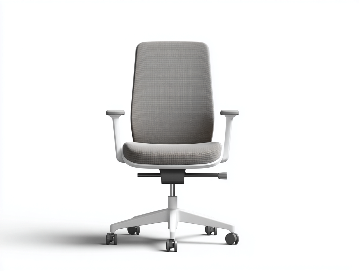 Silla-de-oficina-tela-60x60x100 cm-gris-claro-uso oficina-diseño ergonómico moderno-Rarihanest