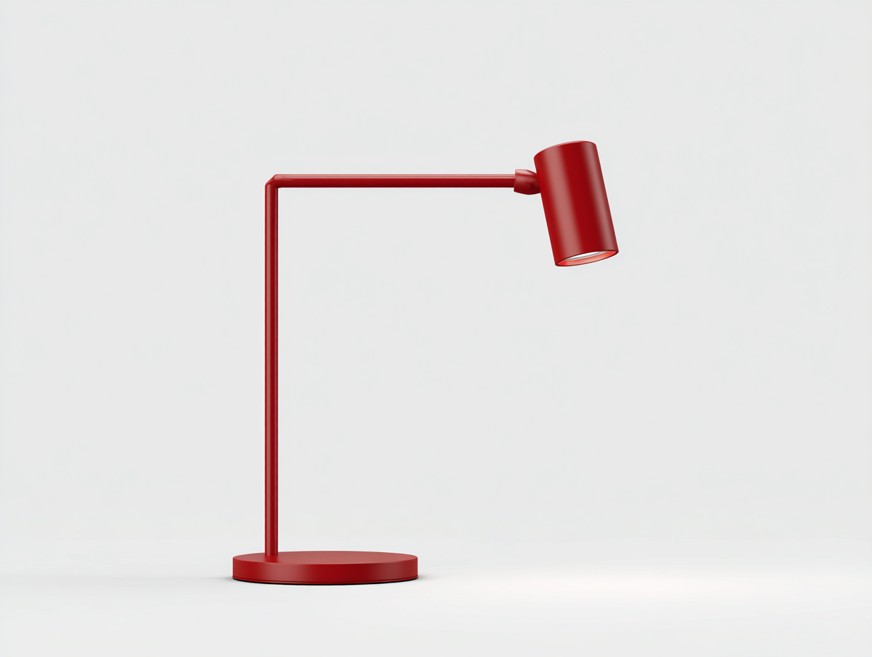 Lámpara de mesa-metal-35x15x45 cm-rojo-escritorio y sala de estar-diseño moderno-Rarihanest