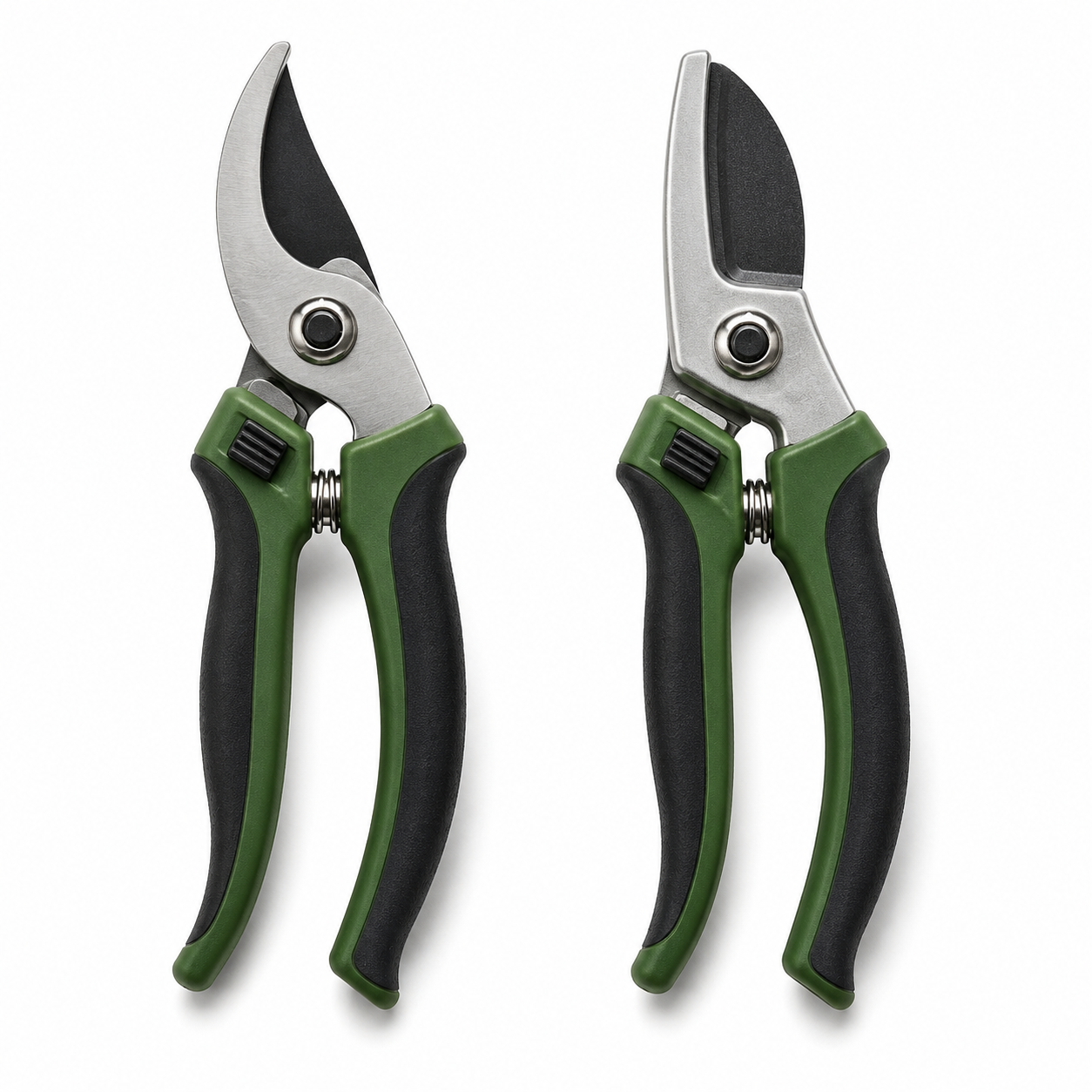 Gartenscheren-Set Bypass und Amboss mit Softgriff 2-teilig