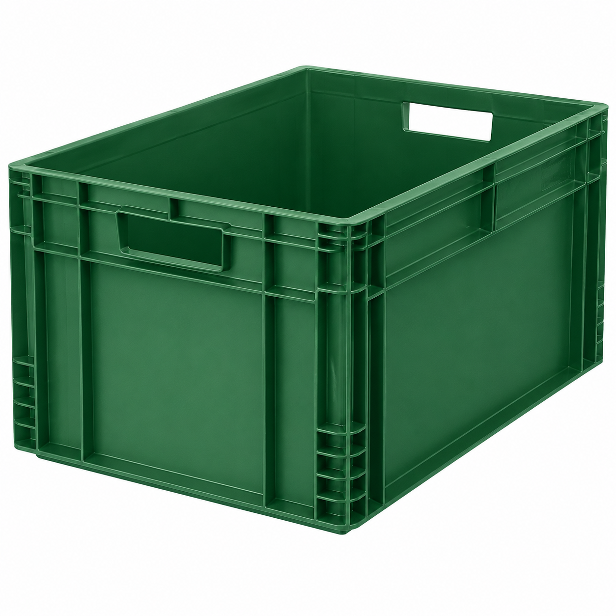 Stapelbare Eurobox Grün 60x40x32 cm für Werkstatt und Garten
