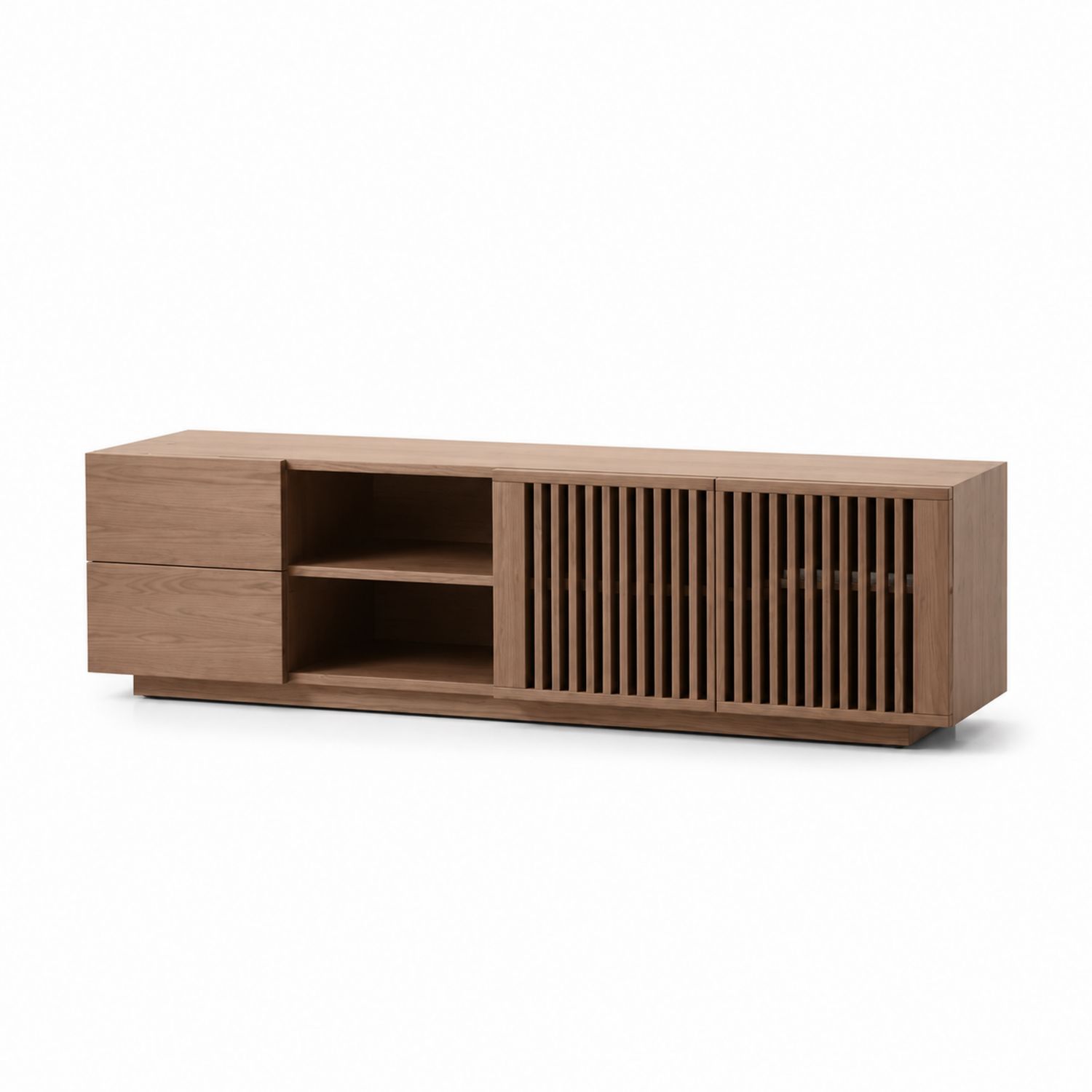 Szafka RTV drewniana 150cm z drzwiami przesuwnymi