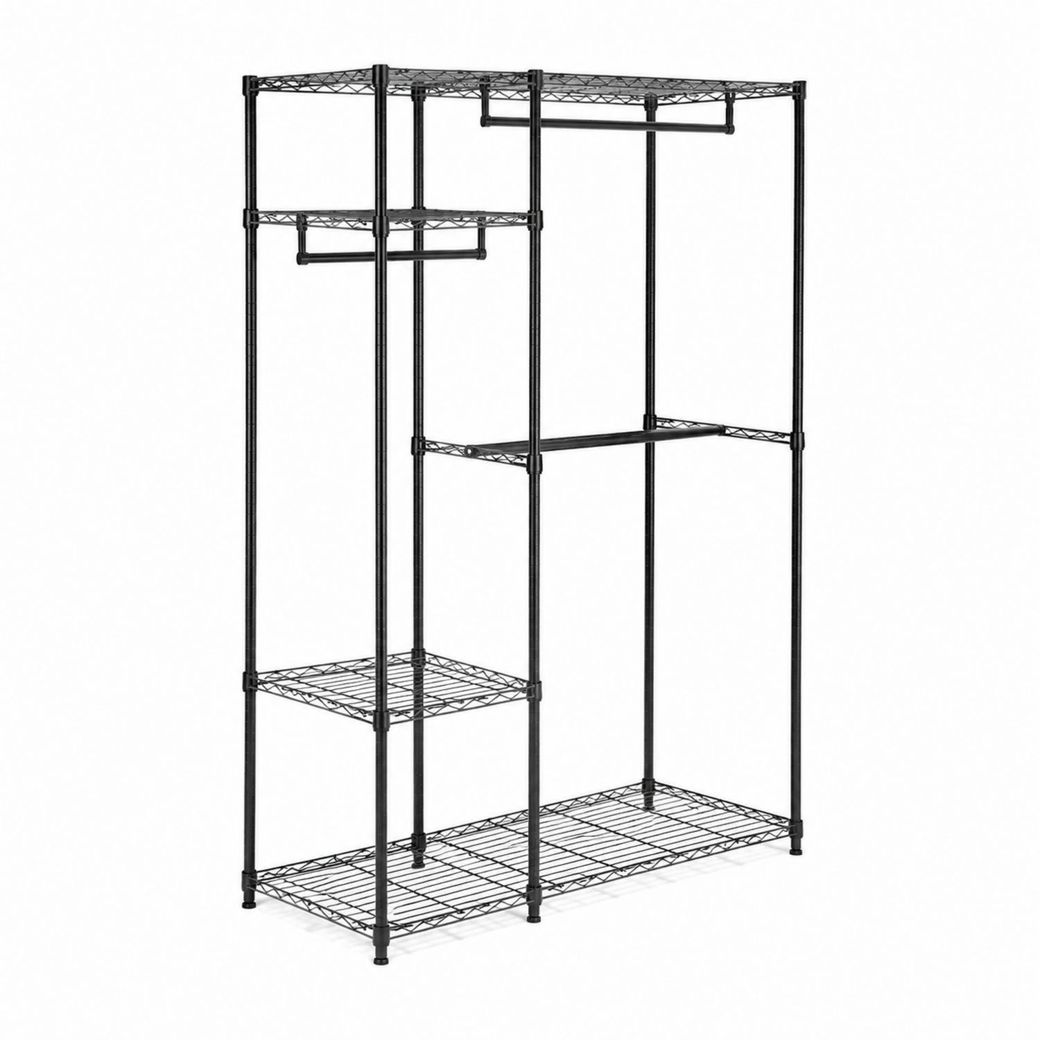 Metalowy regał z półkami 150x90x45 cm Czarny