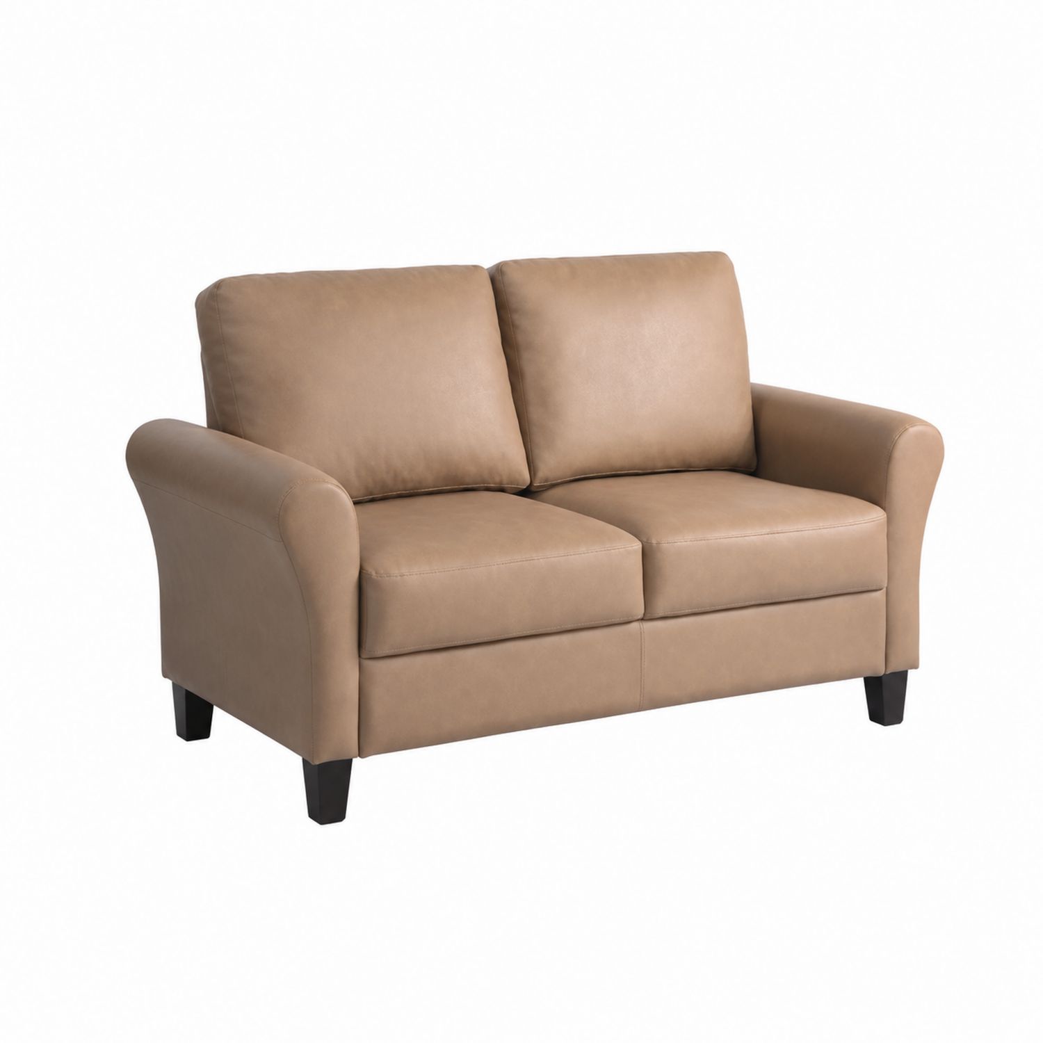 Sofa dwuosobowa skóra ekologiczna brązowa 150cm x 85cm x 90cm