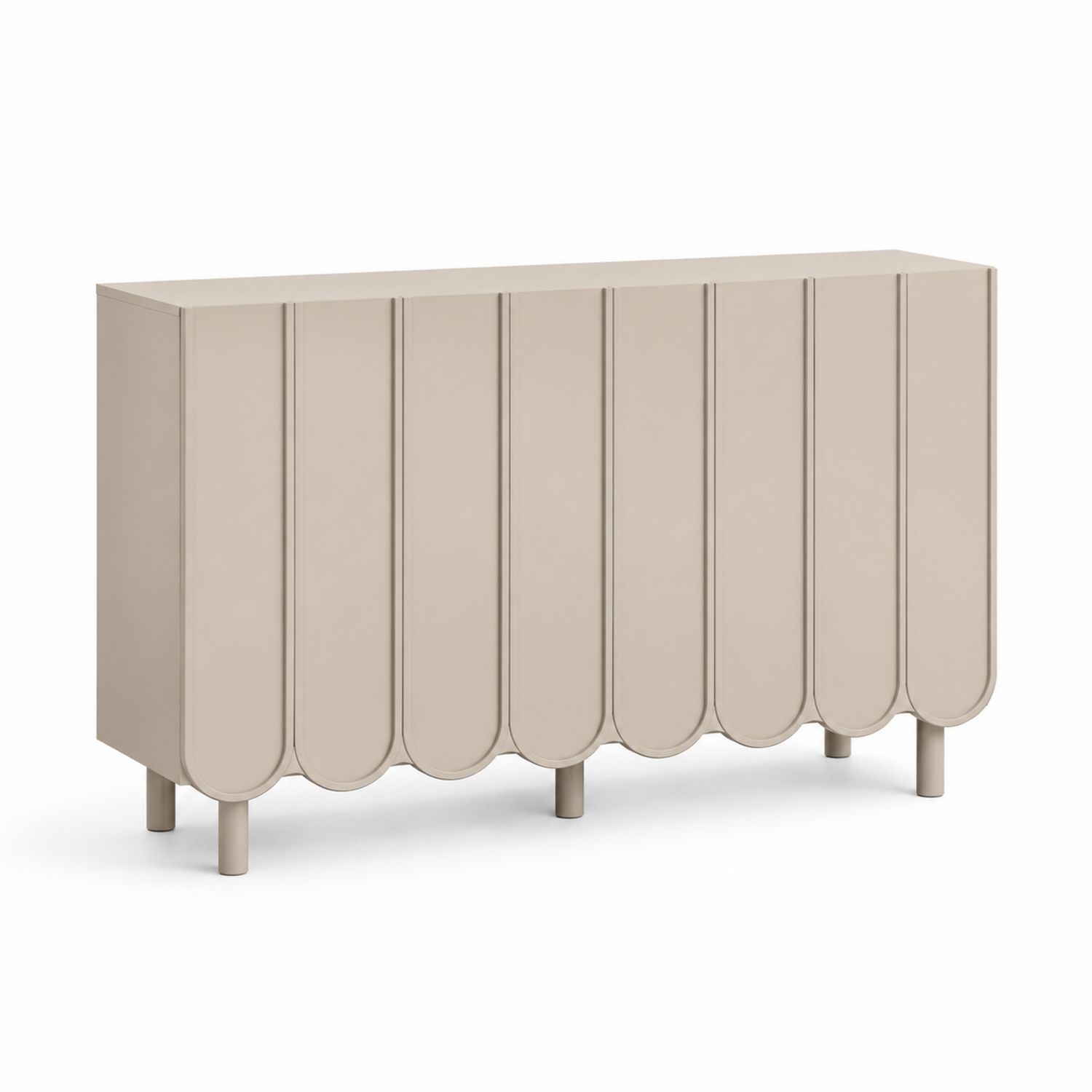 Komoda 120 cm Metalowa Beżowa