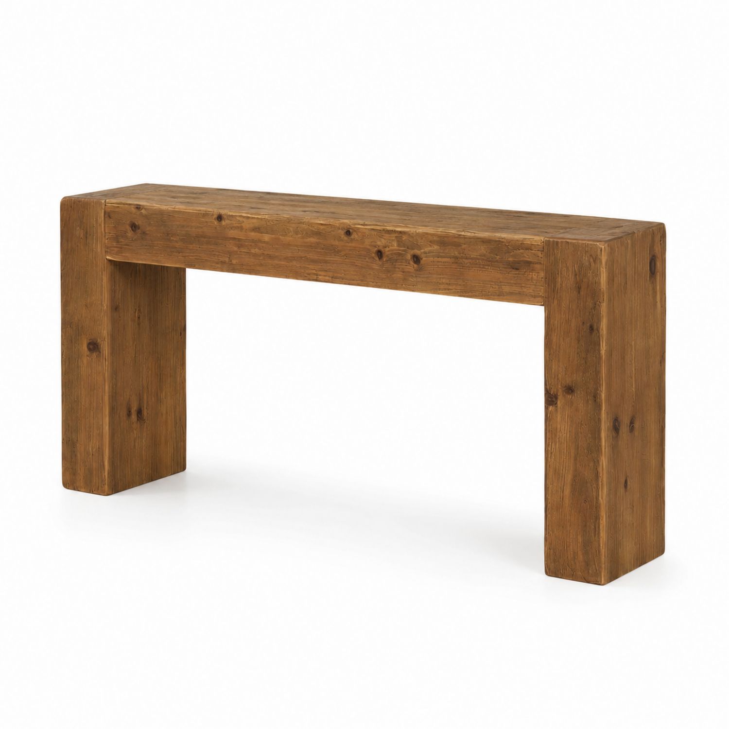 Drewniany prostokątny stolik konsolowy 120 cm