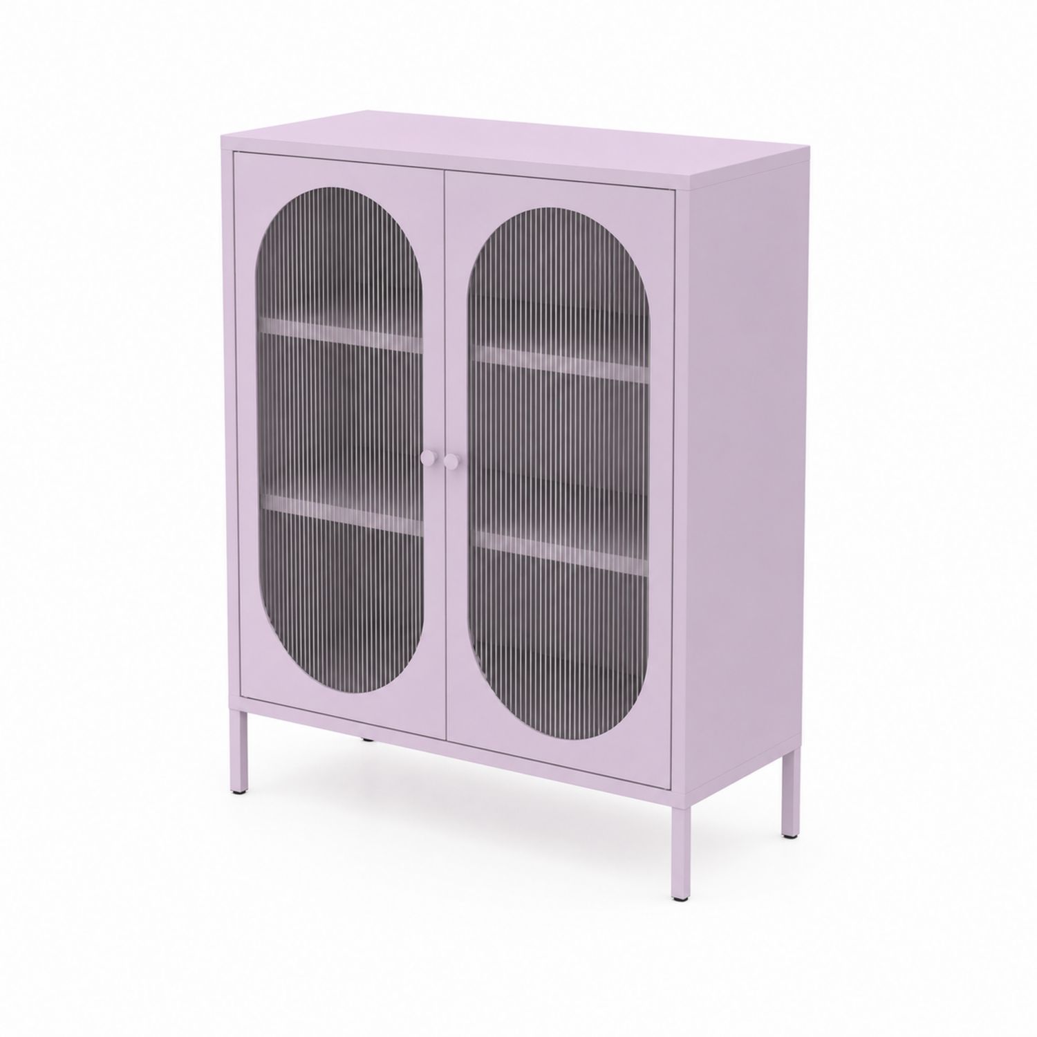 Szafka metalowa z drzwiami z poliwęglanu fioletowa 80x35x120 cm