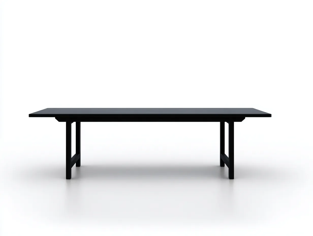 Esstisch rechteckig Holz 180x90x75 cm - schwarz - klarer Restaurantstil-Havoraminest