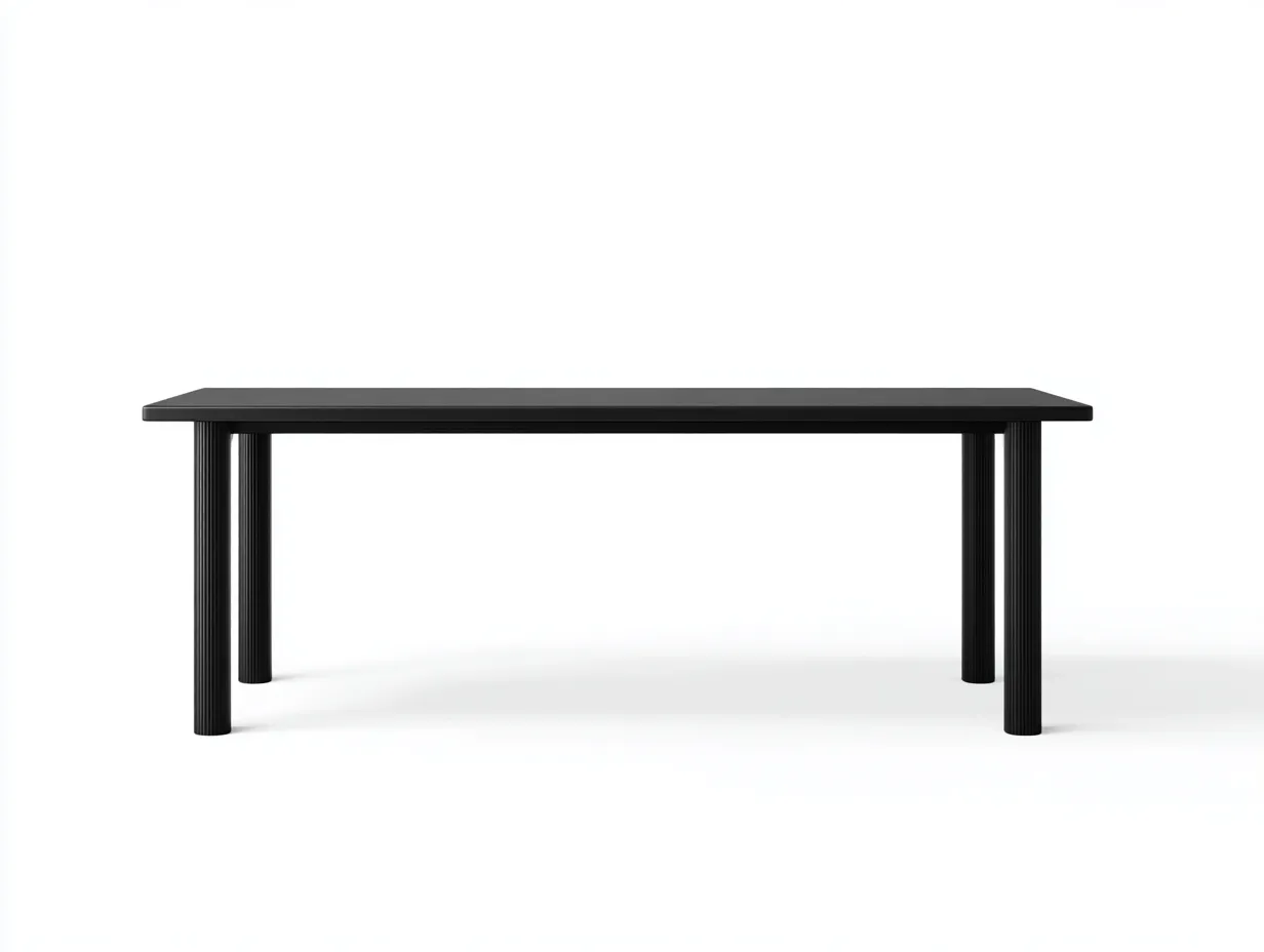 Esstisch rechteckig Holz 180x90x75 cm - schwarz - stabil für Restaurant-Havoraminest