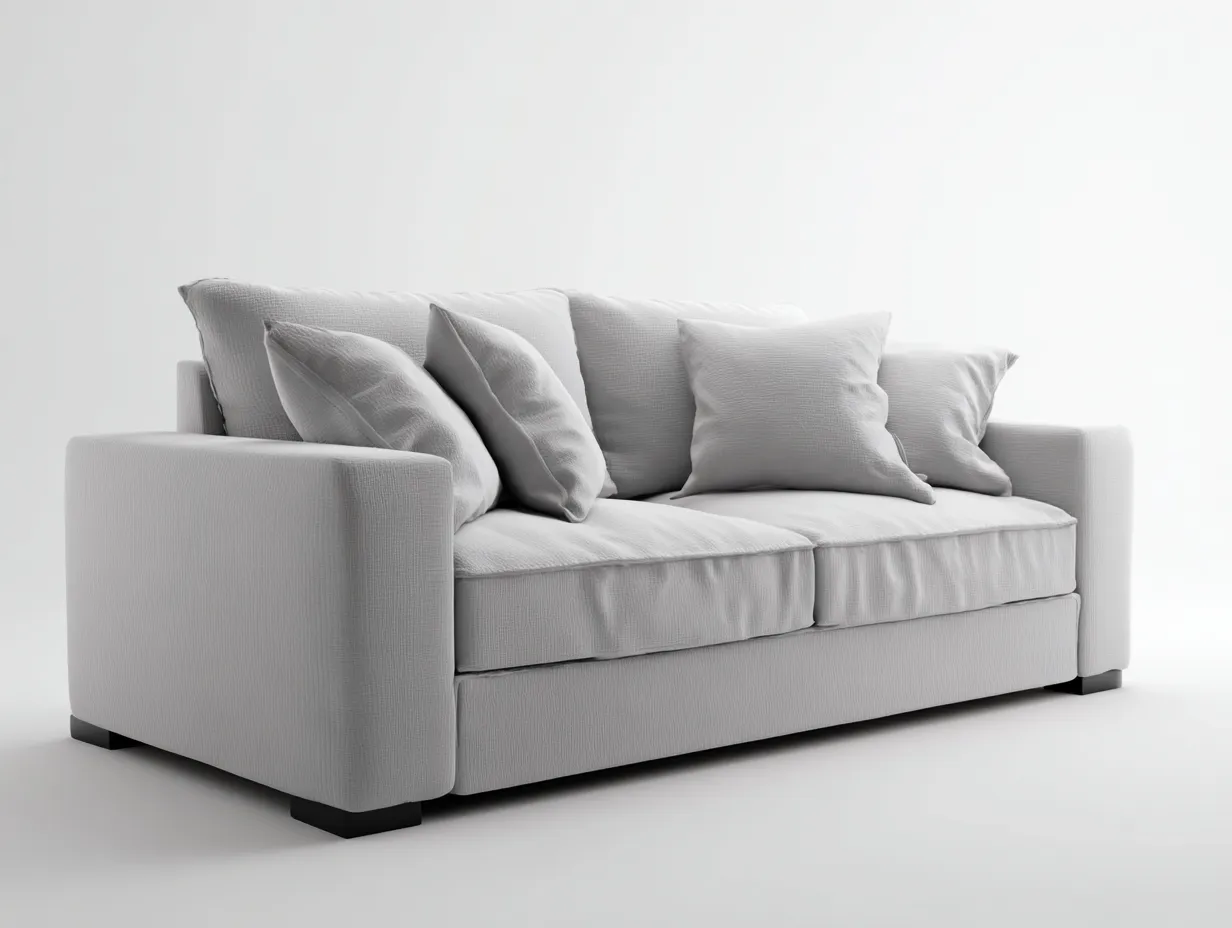 2-Sitzer Sofa Stoff 176x85x79 cm - grau - modernes Wohnzimmerdesign-Sanorihome
