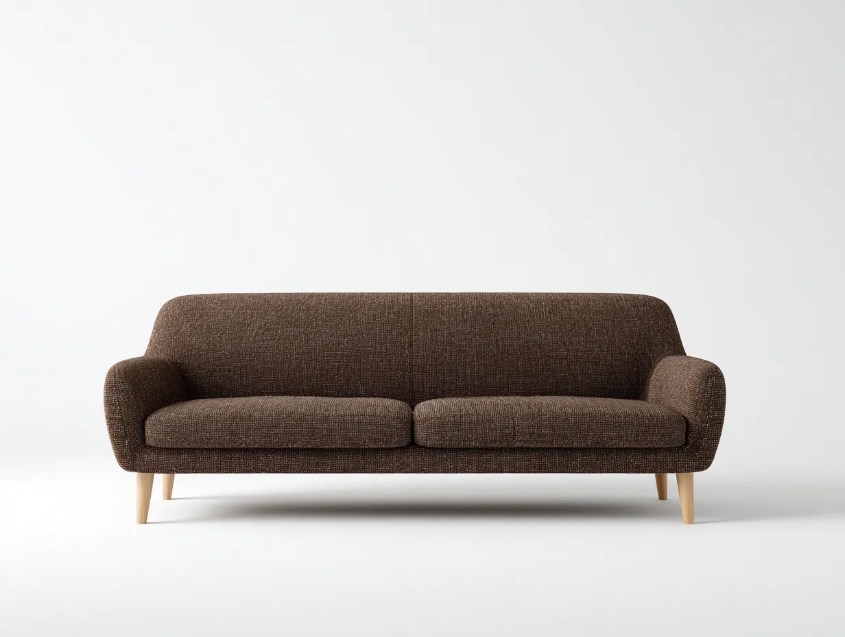 2-Sitzer Sofa Mikrofaser 178x86x80 cm - creme - schlichtes Wohnzimmerdesign-Sanorihome