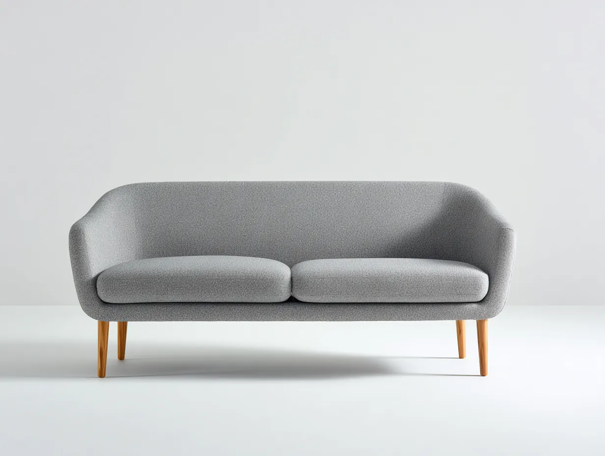 2-Sitzer Sofa Stoff 177x85x79 cm - beige - schlichtes Wohnzimmerdesign-Sanorihome