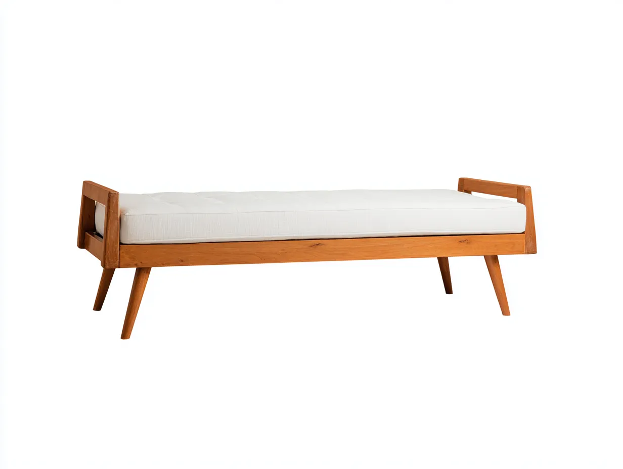 Bett aus Holz 208x98x82 cm - kirschbraun - Einzelbett für Schlafzimmer-Sanorihome