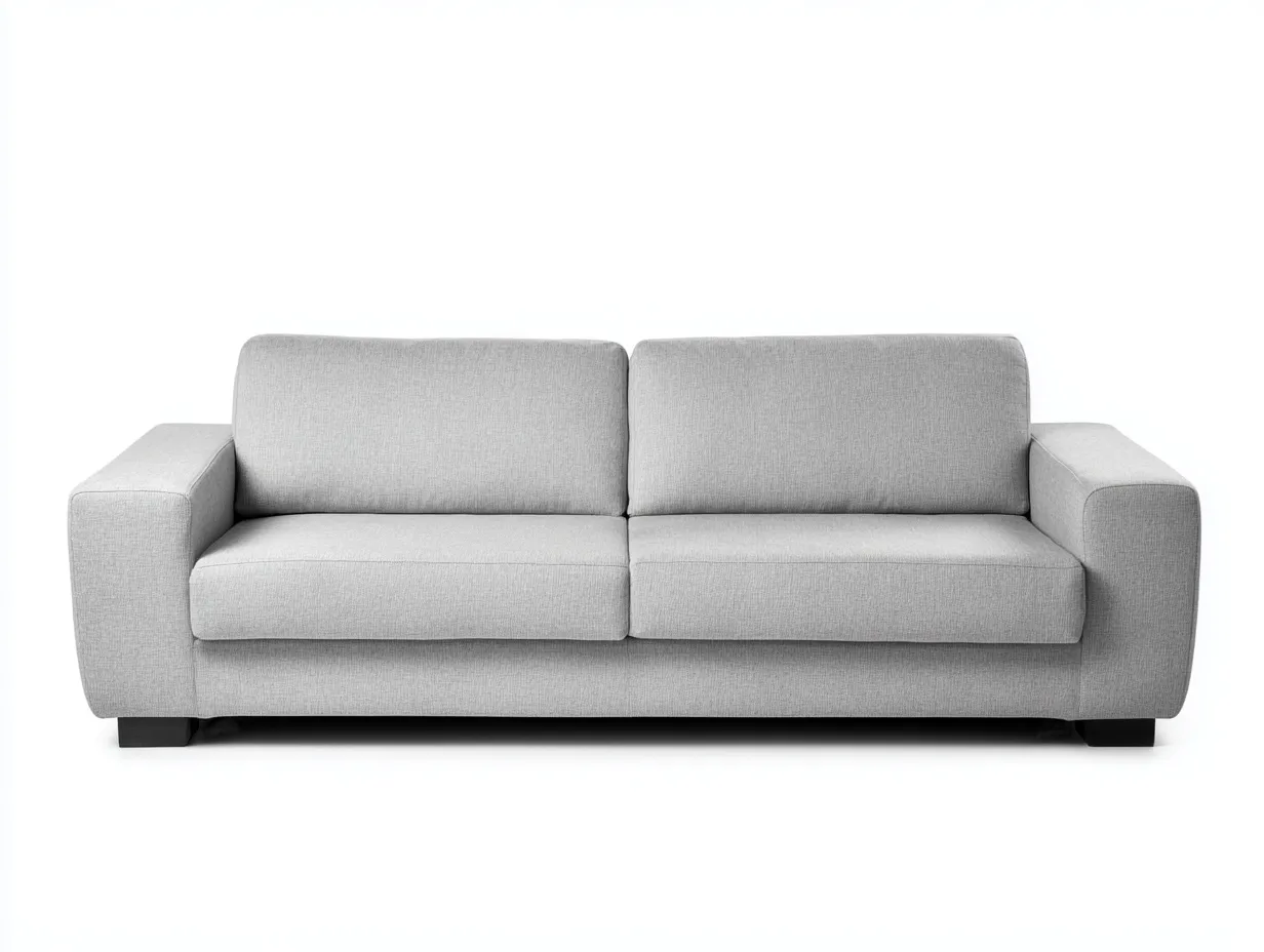 2-Sitzer Sofa Leinen 180x86x78 cm - beige - schlichtes Wohnzimmerdesign-Sanorihome