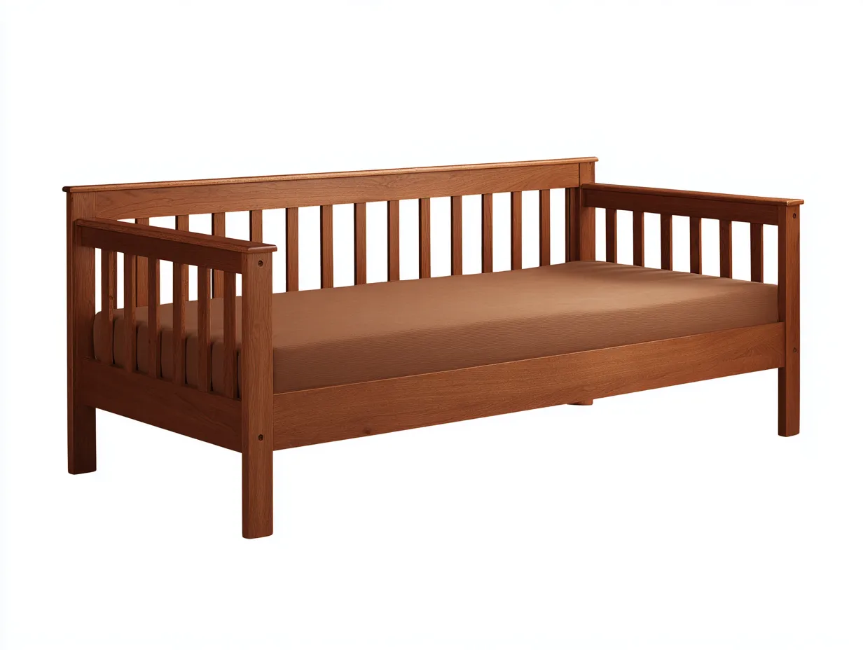 Bett aus Holz 209x100x86 cm - kirschbraun - Tagesbett mit Strebenrahmen-Sanorihome