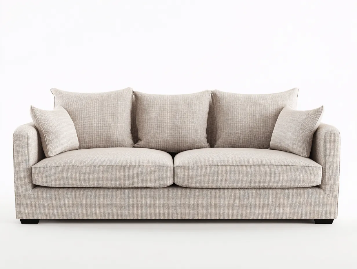2-Sitzer Sofa Stoff 179x86x80 cm - braun - skandinavisches Wohnzimmerdesign-Sanorihome