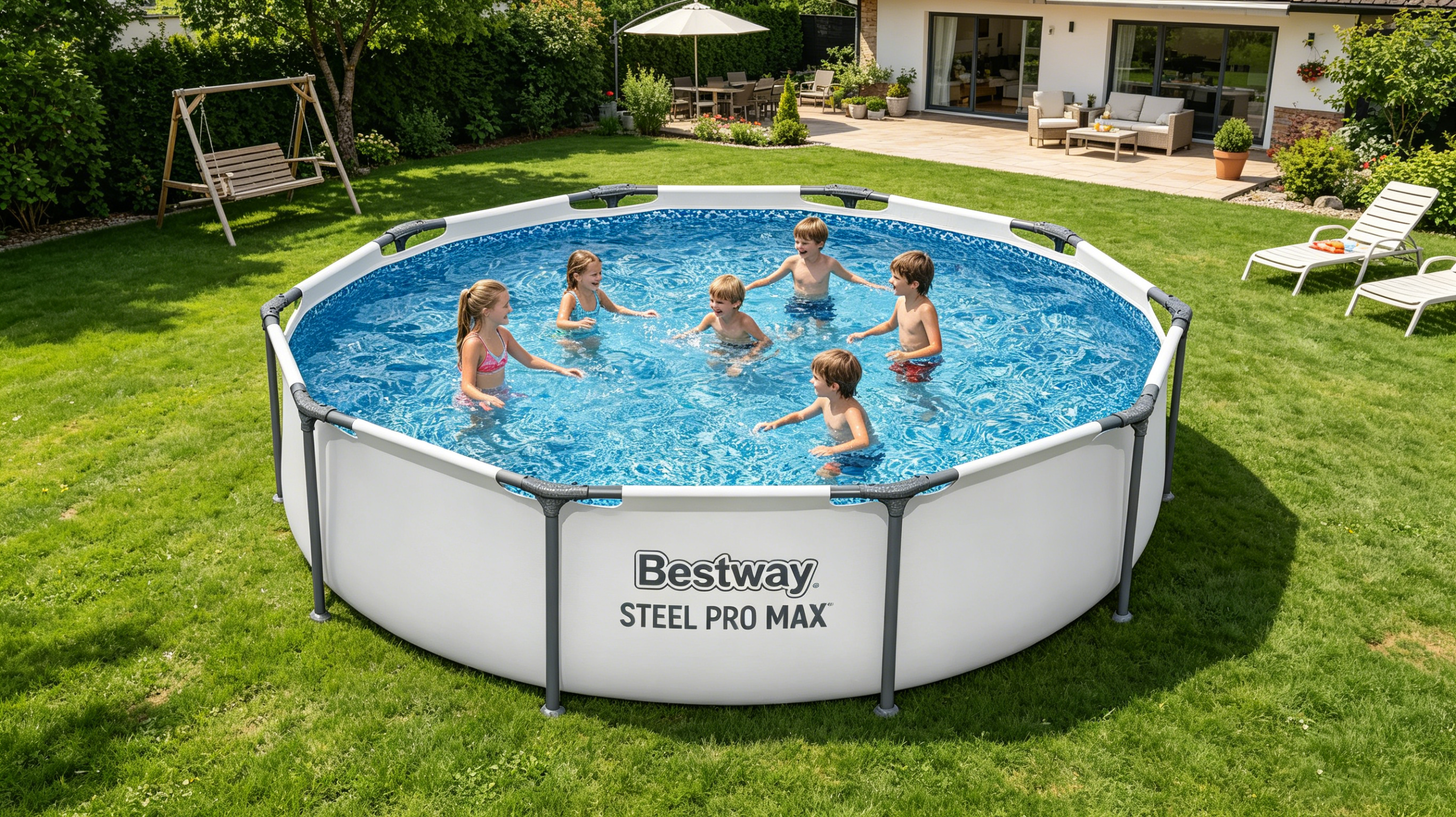 Bestway Steel Pro MAX 10'x30" Round Above Ground Outdoor Swimming Pool with Pump（free shipping）