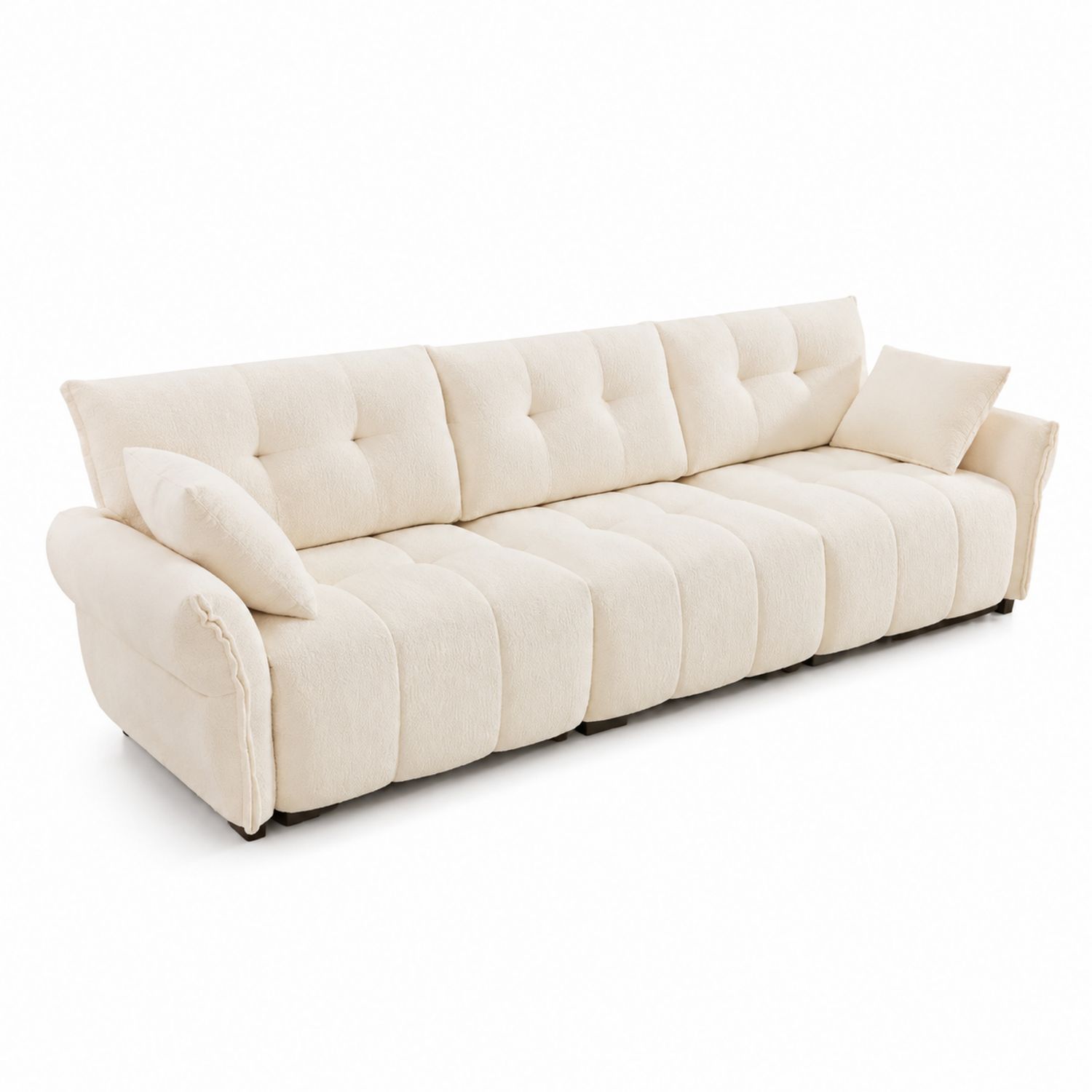 Sofa 3-osobowa, tkanina, 220 cm, Beżowy