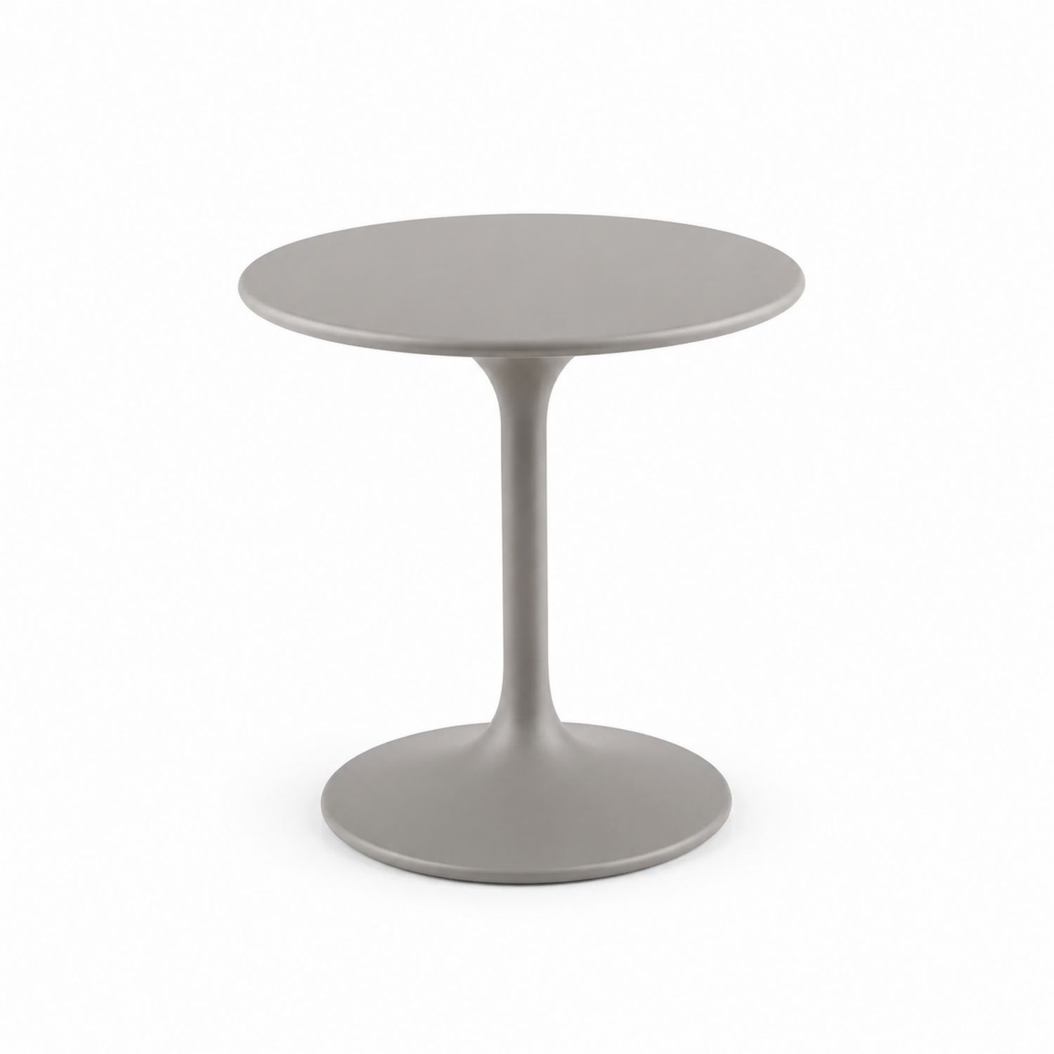 Stół ogrodowy okrągły metalowy Szary Ø60 cm