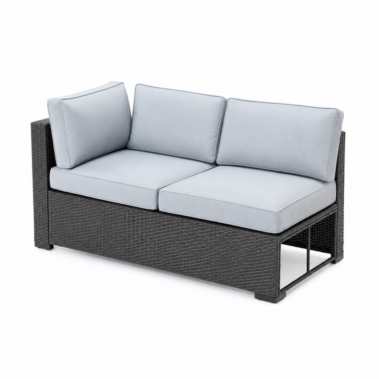 Sofa ogrodowa technorattan Szary