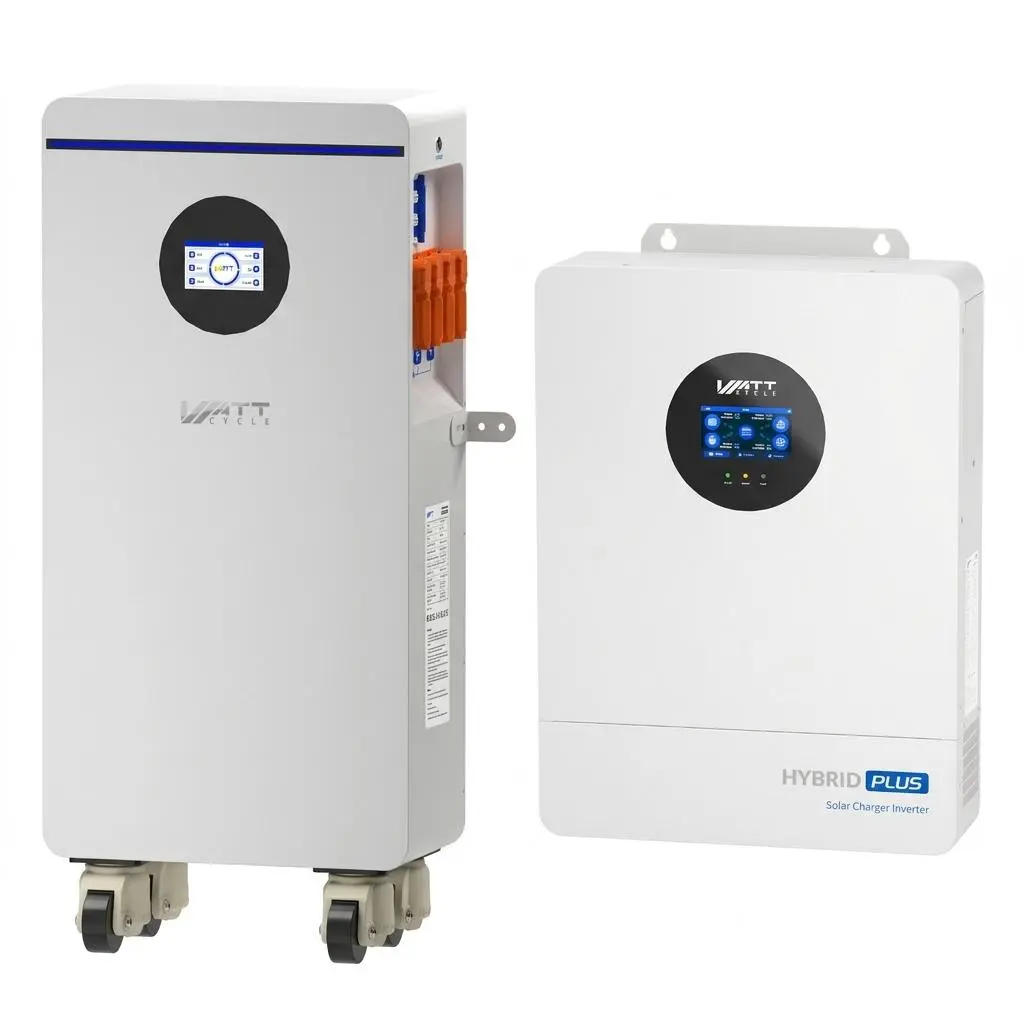 【Bundle】WattCycle Storm-Ready Power System Kit 48V 12kW Hybrid Inverter + 48V 314Ah 16kWh Battery LiFePO4  Lithium Battery with Smart BMS, Bluetooth, Active Balancing & Communication solar system
