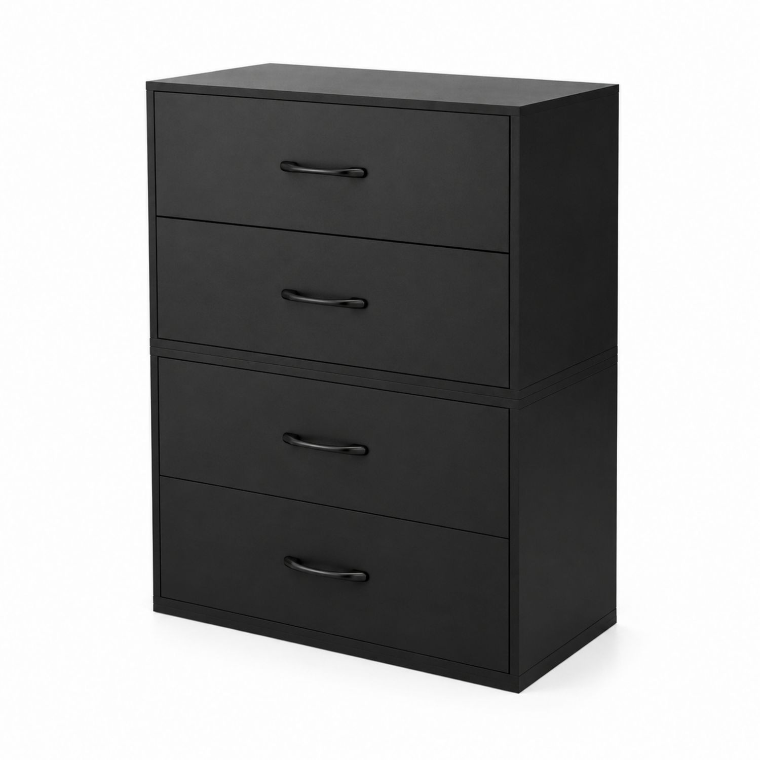 Komoda 3 szuflady MDF czarny-novarvex