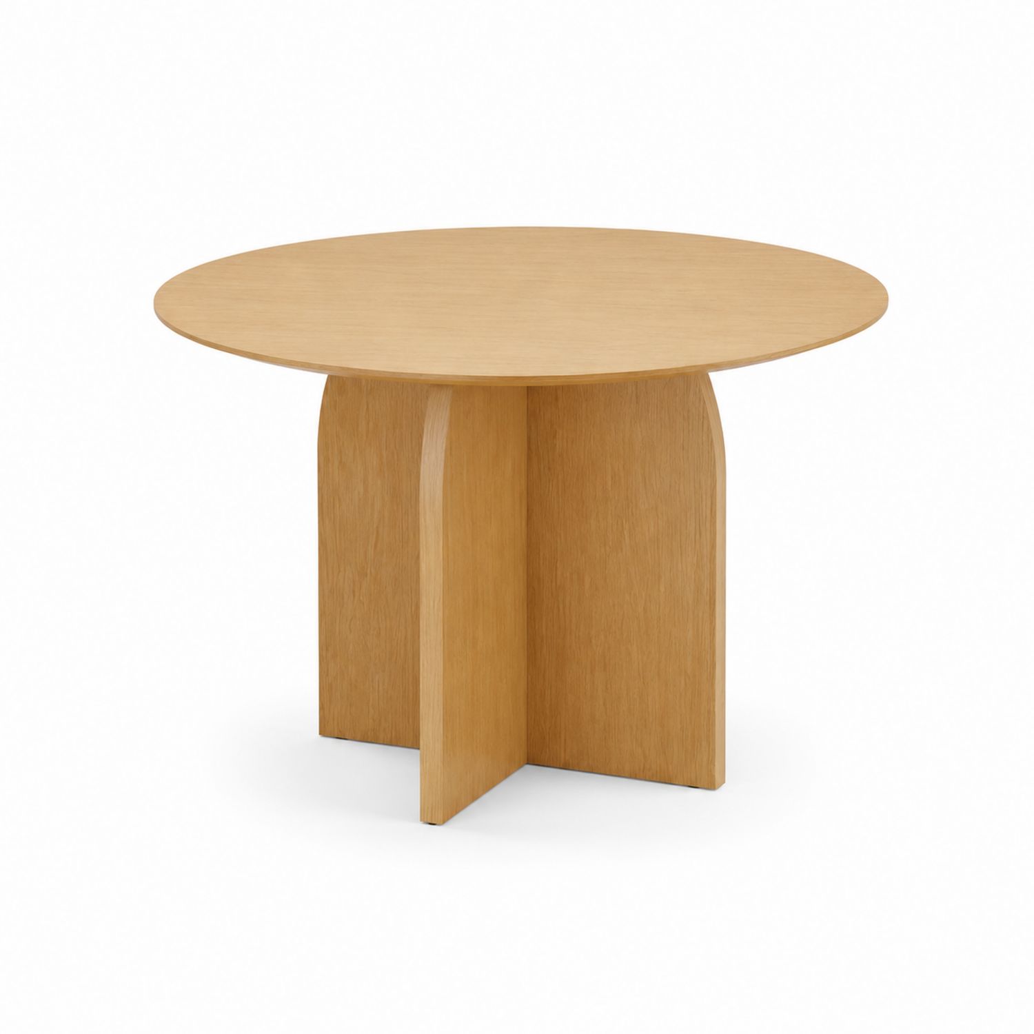 Stół okrągły z drewna dębowego 120 cm-novarvex