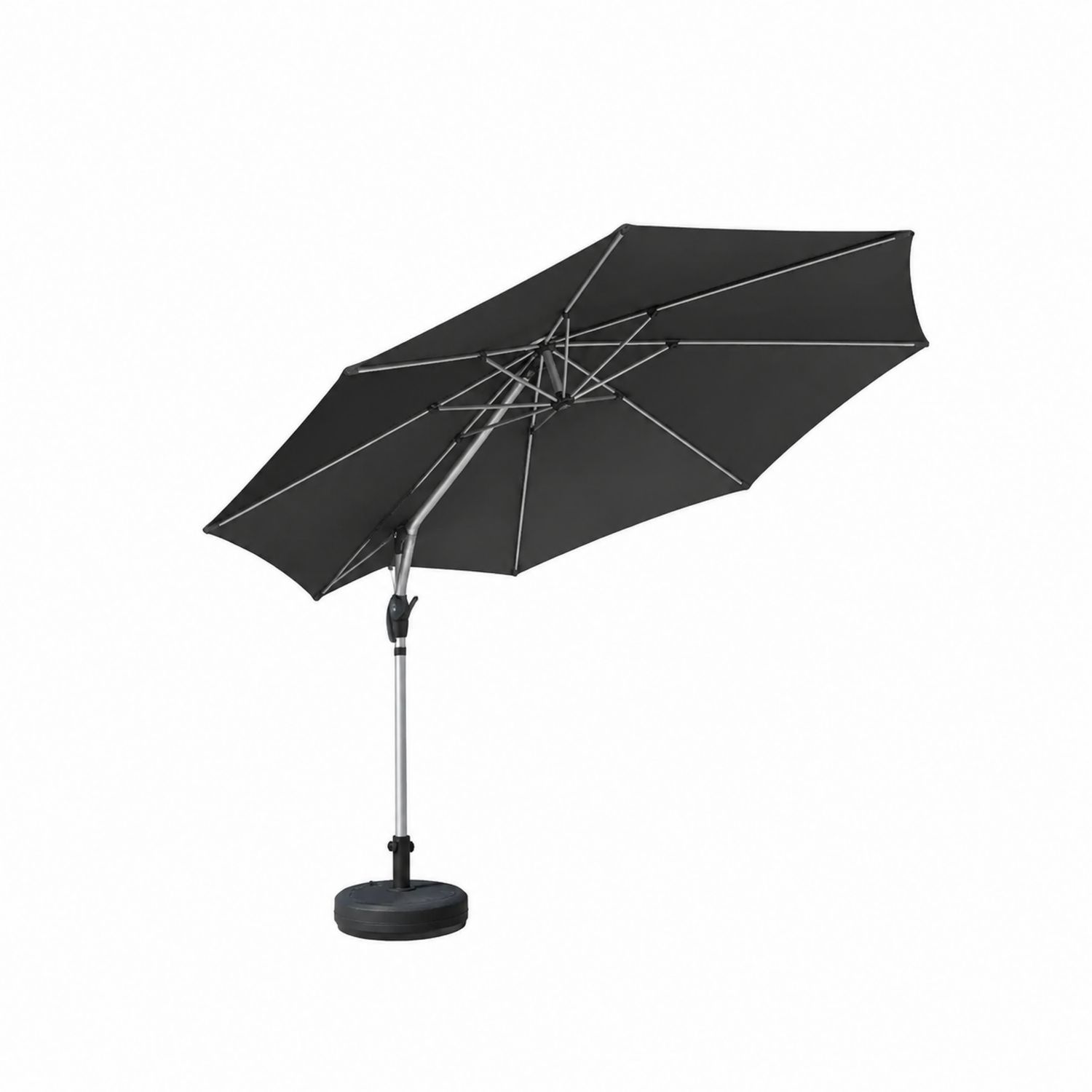 Parasol ogrodowy z bocznym ramieniem 3m Aluminium Poliester Szary-novarvex