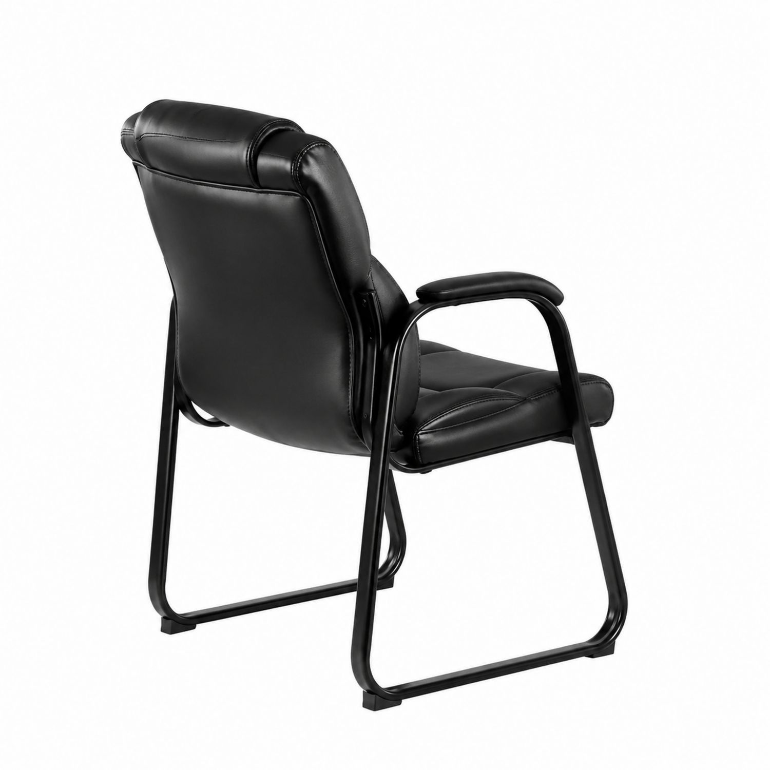 Krzesło biurowe ze stalową ramą Czarny-novarvex