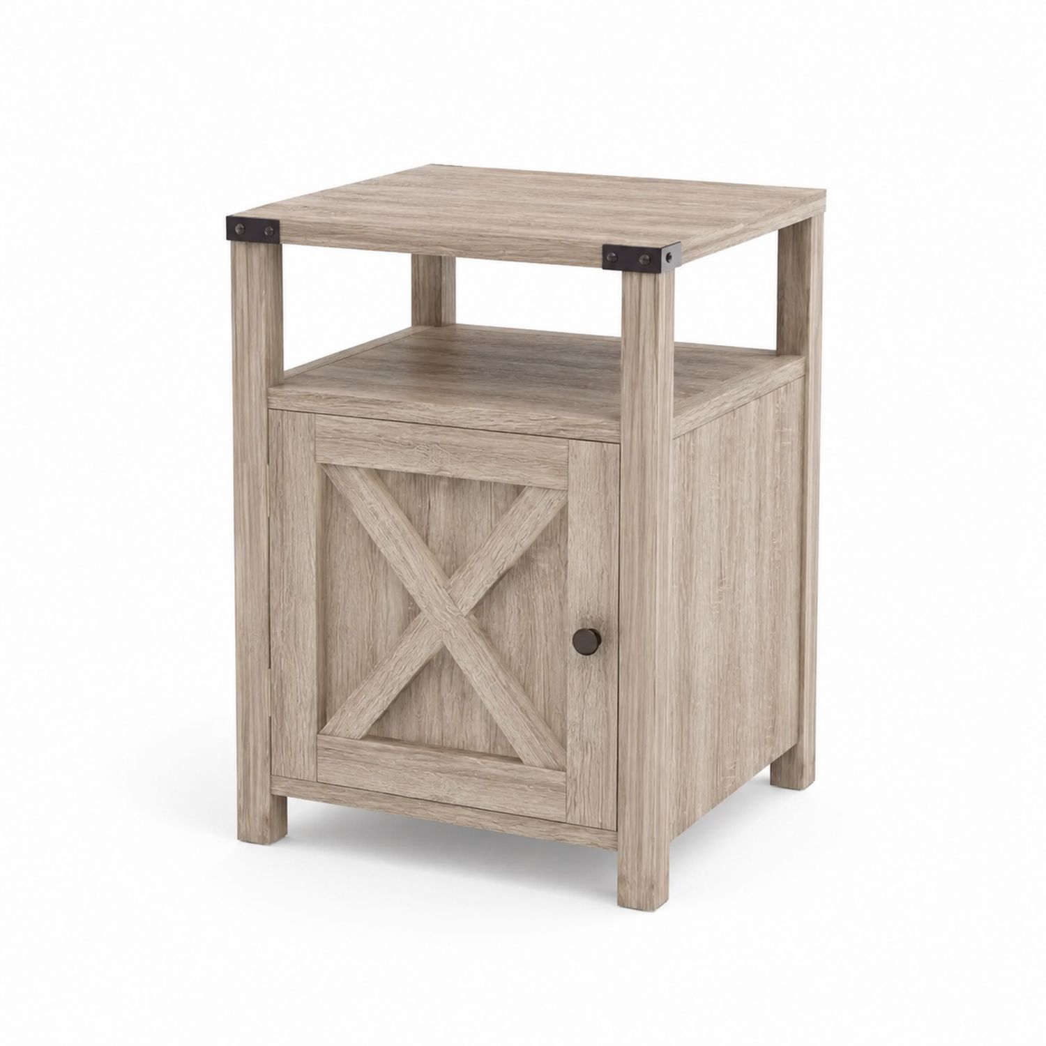 Stolik nocny z szafką 60x40x70 cm Drewno-novarvex