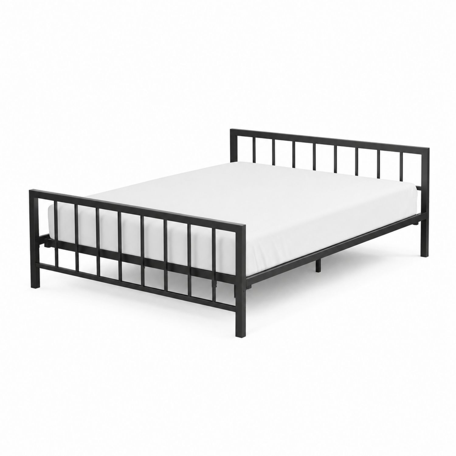 Łóżko metalowe 200x150 cm Czarny-novarvex