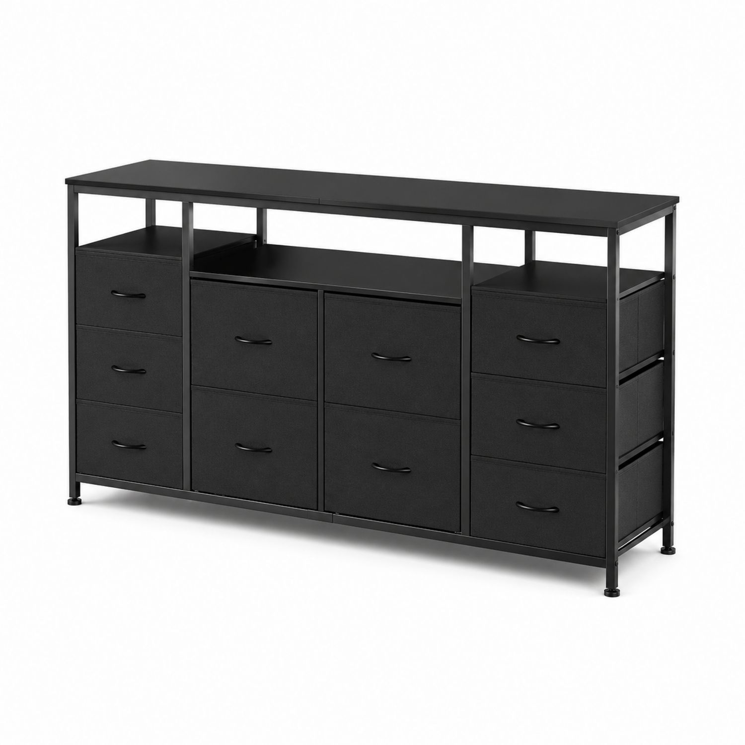 Komoda z 9 szufladami z metalowym stelażem-novarvex