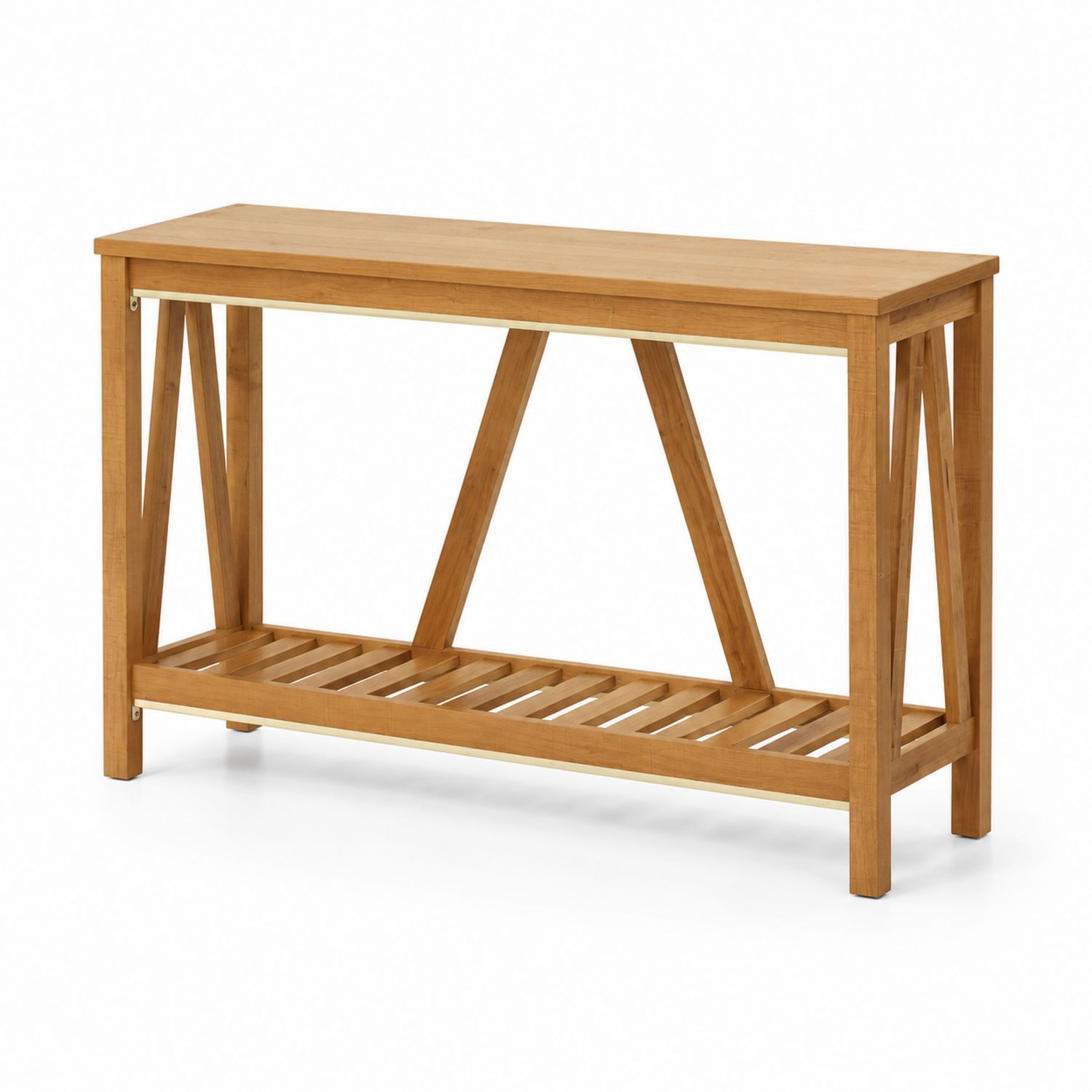 Konsolowy stolik prostokątny bambus 120x30x80 cm-novarvex