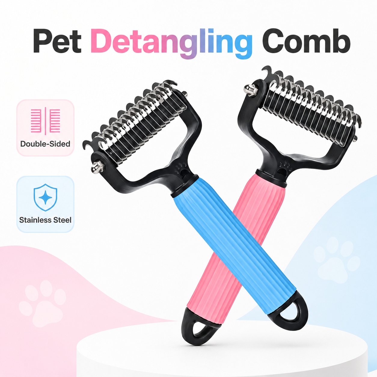 🐾 Universal Pet Detangling Comb for Shedding Pets-LUN