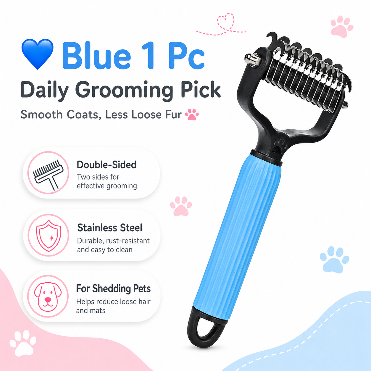 🐾 Universal Pet Detangling Comb for Shedding Pets-LUN