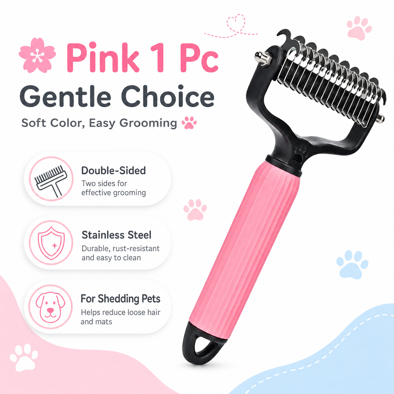 🐾 Universal Pet Detangling Comb for Shedding Pets-LUN